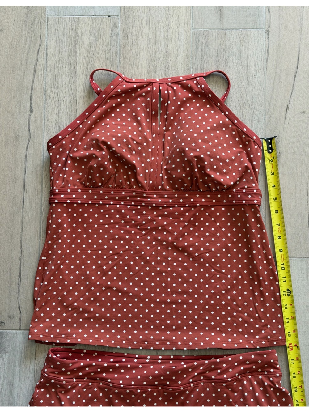 Lands' End SWIM Polka Dot Swim top+skirt - Picture 9 of 11